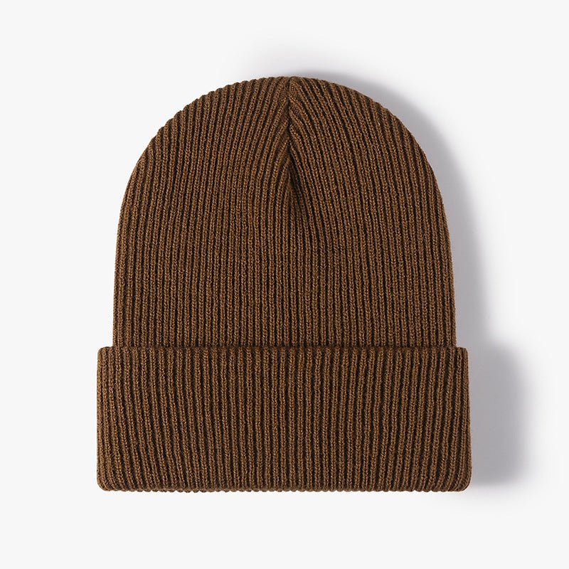 Simple Warm Thick Double Layer Men's Woolen Cap - Urban Mart