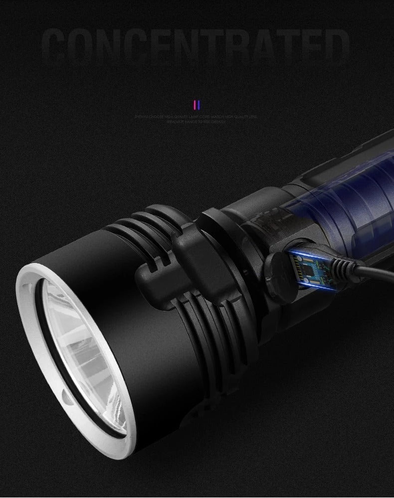 Strong Flashlight Focusing Led Light - Urban Mart