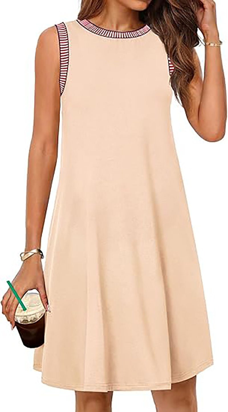 Women's Casual Sleeveless Mini Dress - Urban Mart