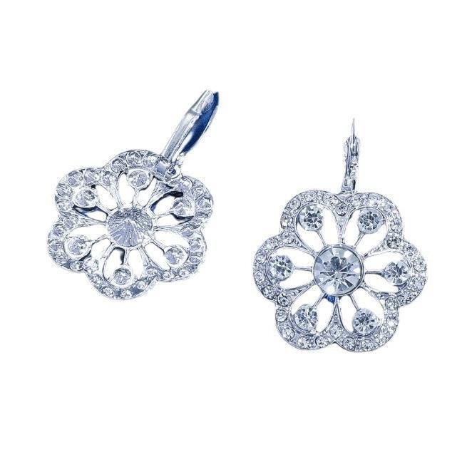 Women's Fashion Simple Round Flower Earrings - Urban Mart